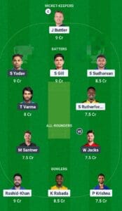 Gt vs mi prediction today match 