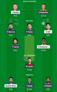 Gt vs mi prediction today match