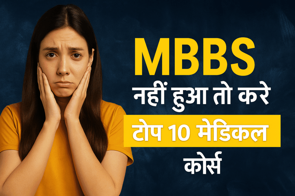 NEET 2025 के बाद MBBS नहीं मिला? जानिए टॉप 10 मेडिकल कोर्स जो आपका करियर बदल सकते हैं!